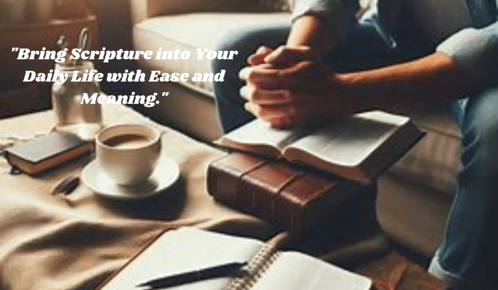 "Smartphone displaying a random Bible verse for daily inspiration"