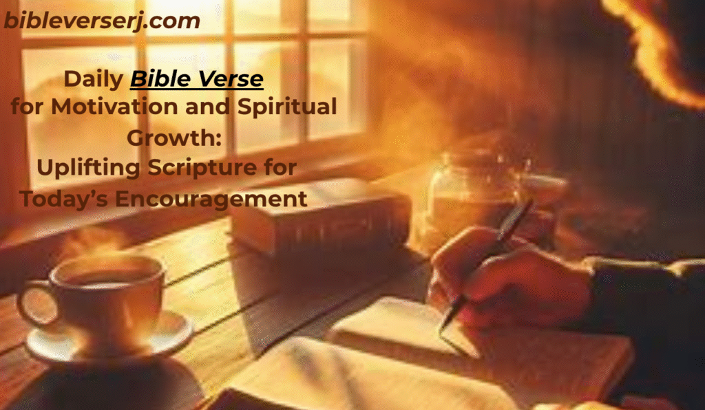 Daily Bible Verse in elegant hand-lettered typography for inspiration and faith encouragement