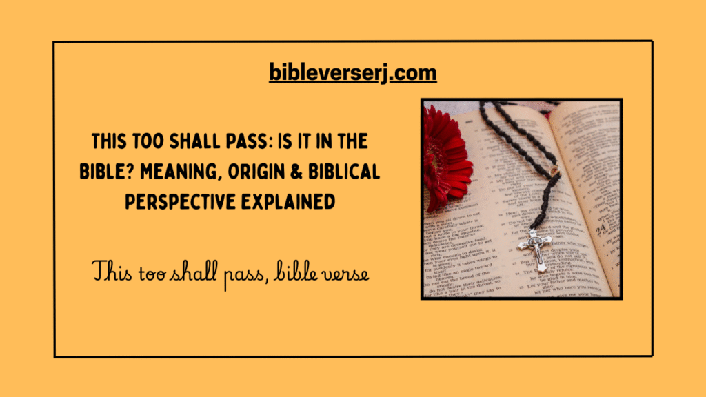 "Inspirational calligraphy artwork with the phrase ‘This too shall pass, Bible verse’ written in elegant script, symbolizing hope, faith, and perseverance through difficult times."