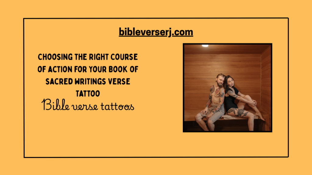 "Minimalist cross tattoo with Bible verse design on wrist"