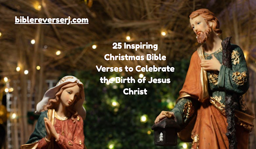 Nativity scene with open Bible, celebrating the birth of Jesus through Christmas scriptures.