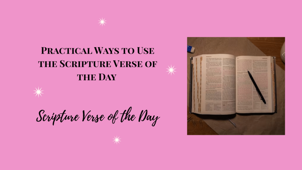 "Daily scripture verse offering faith and encouragement"