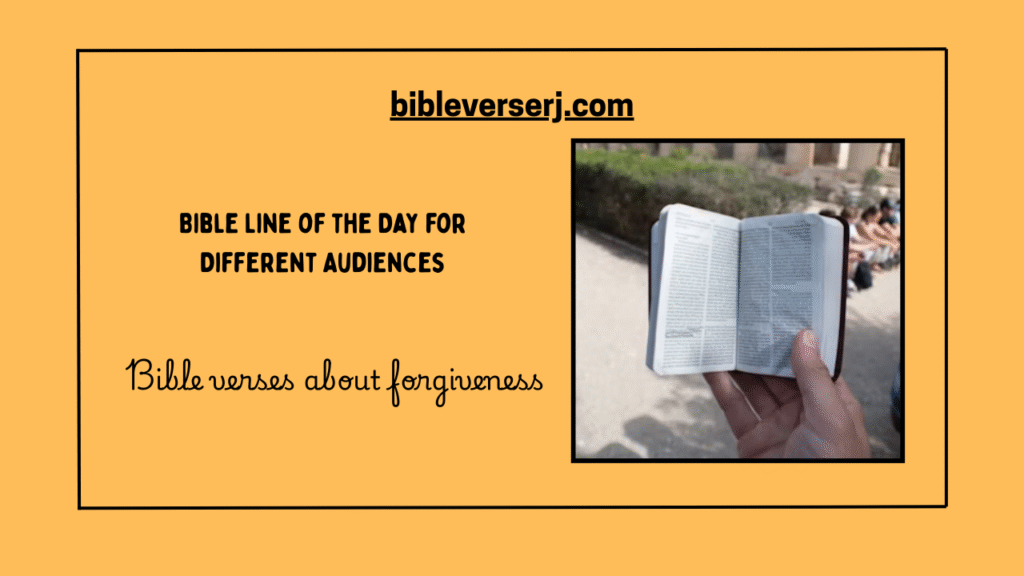 “Scripture of the day offering peace, faith, and guidance through God’s word”