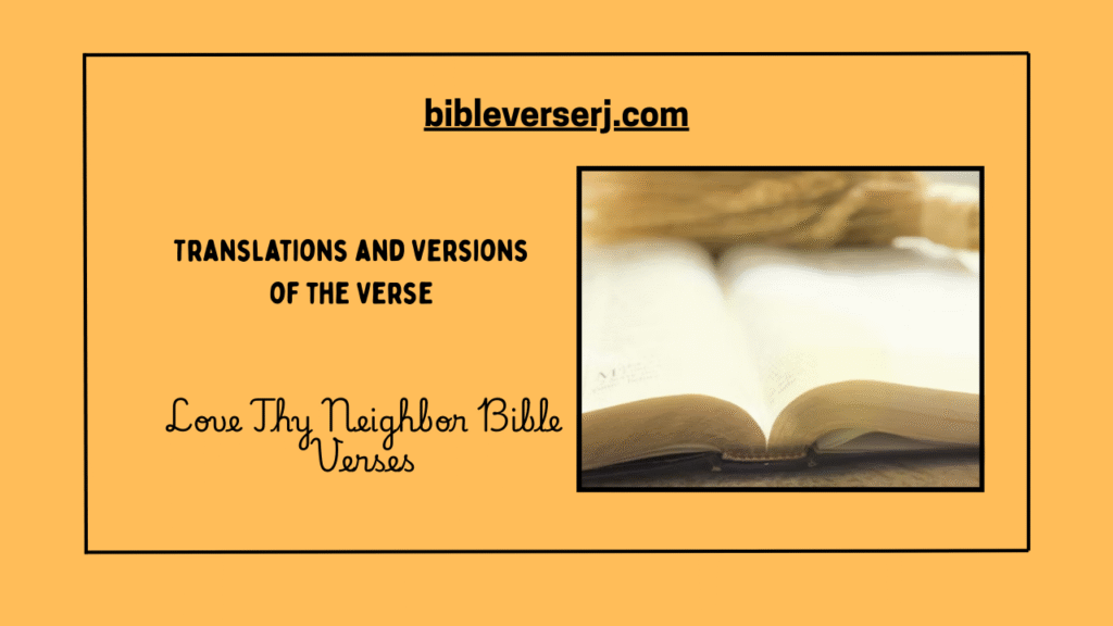 Christian devotion with Bible verses about loving your neighbor