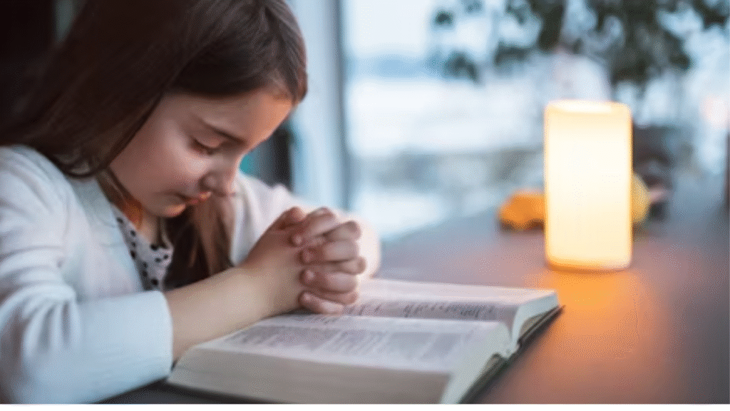 “Peaceful morning devotion reading short Bible verses for encouragement”