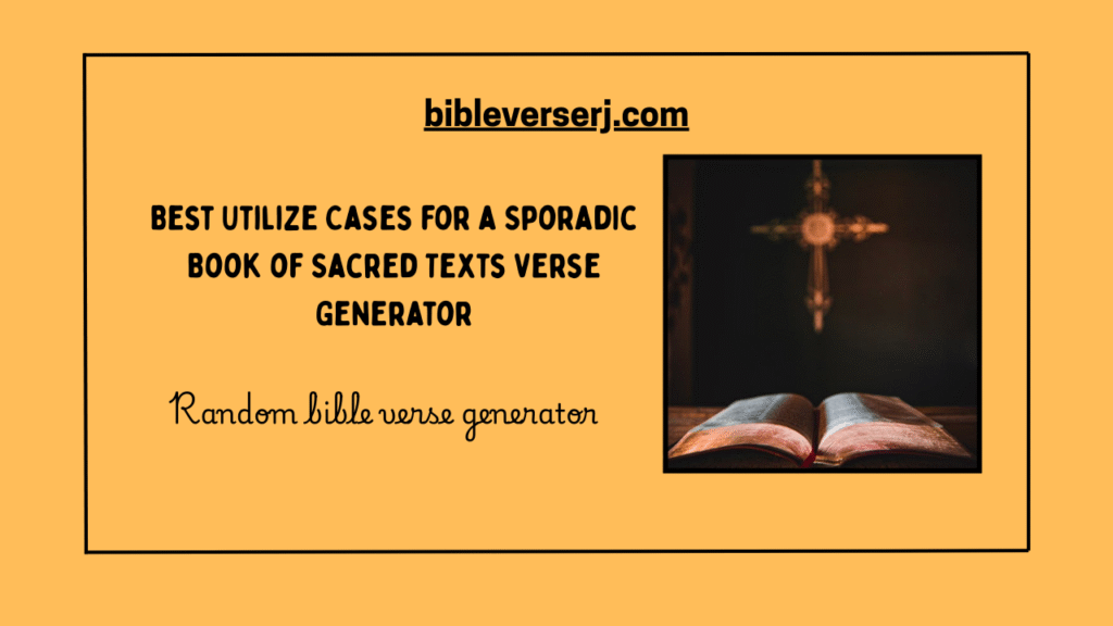 "Random Bible verse generator showing inspirational scripture from the Holy Bible for daily devotion and reflection."
