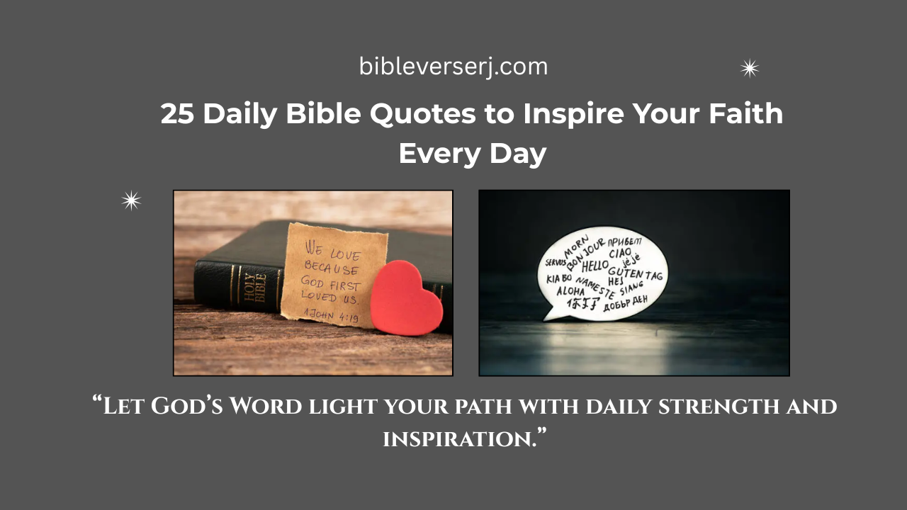 “Open Bible with daily scripture quotes for inspiration”