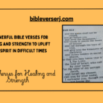 25 Powerful Bible Verses for Comfort and Strength in Difficult Times