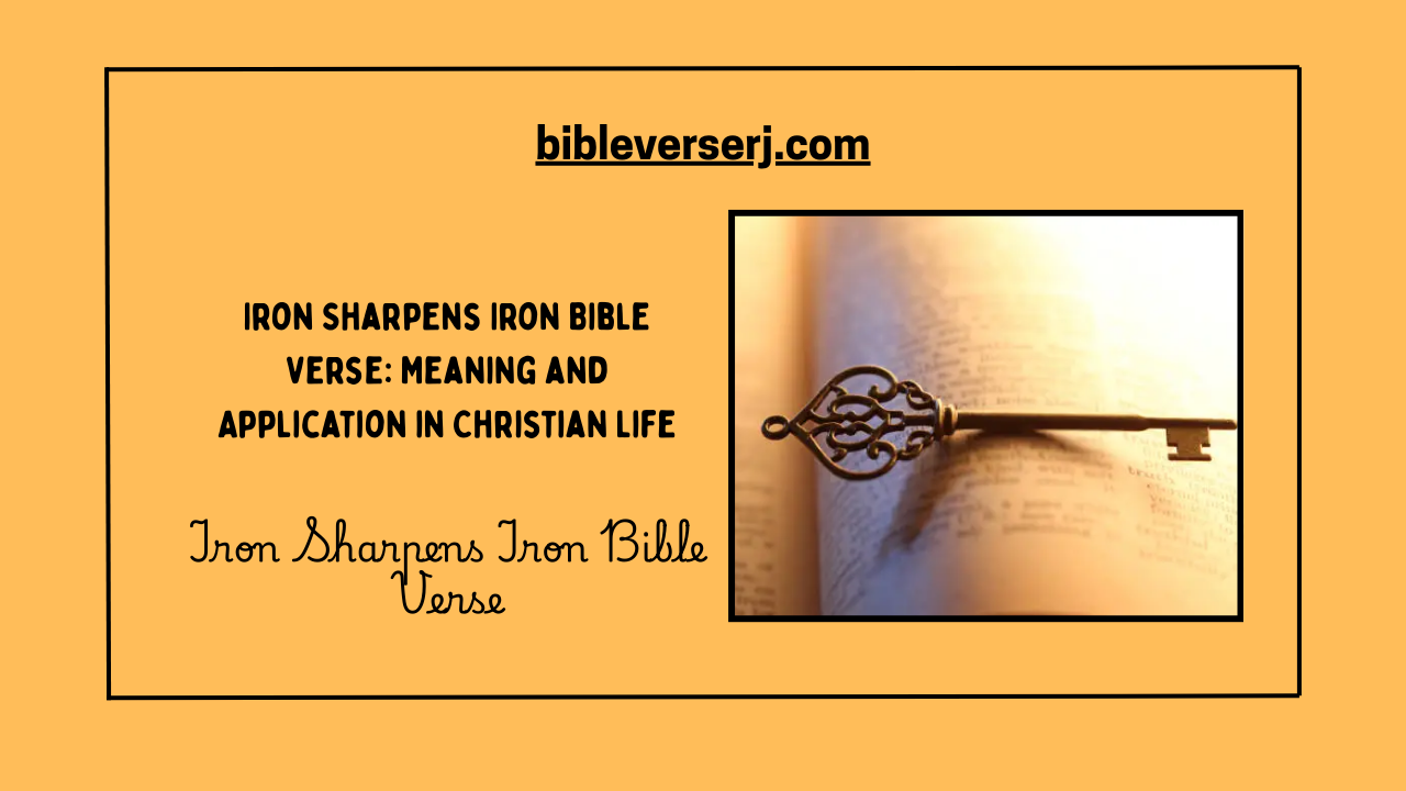 "Iron sharpens iron Bible verse image showing friendship, encouragement, and spiritual growth through God’s word"