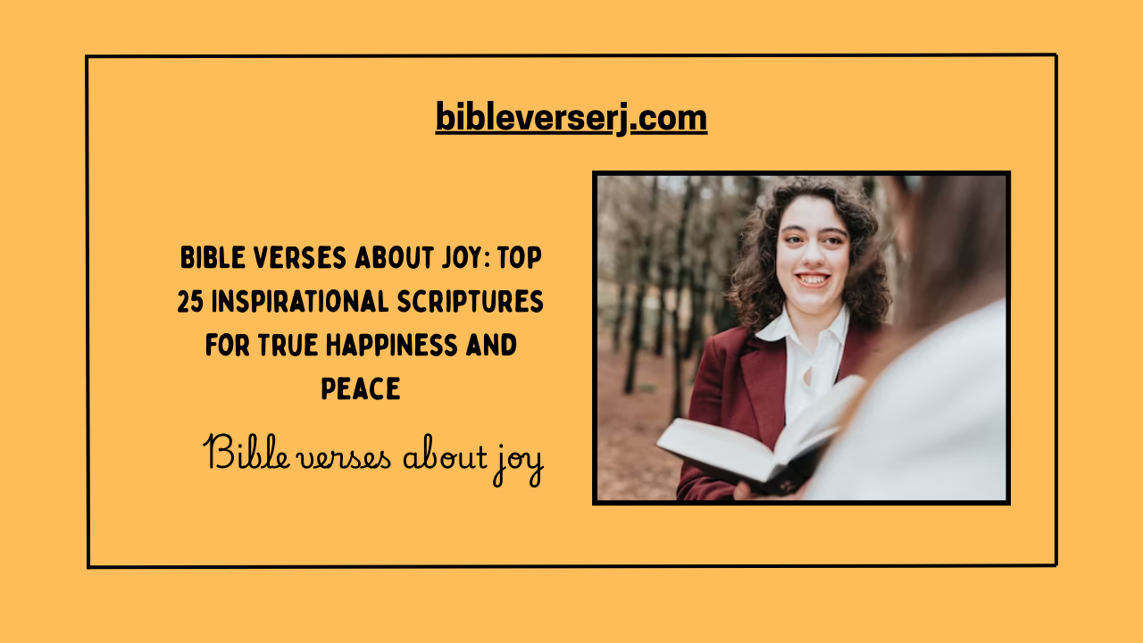 Open Bible with highlighted verses about joy and peace