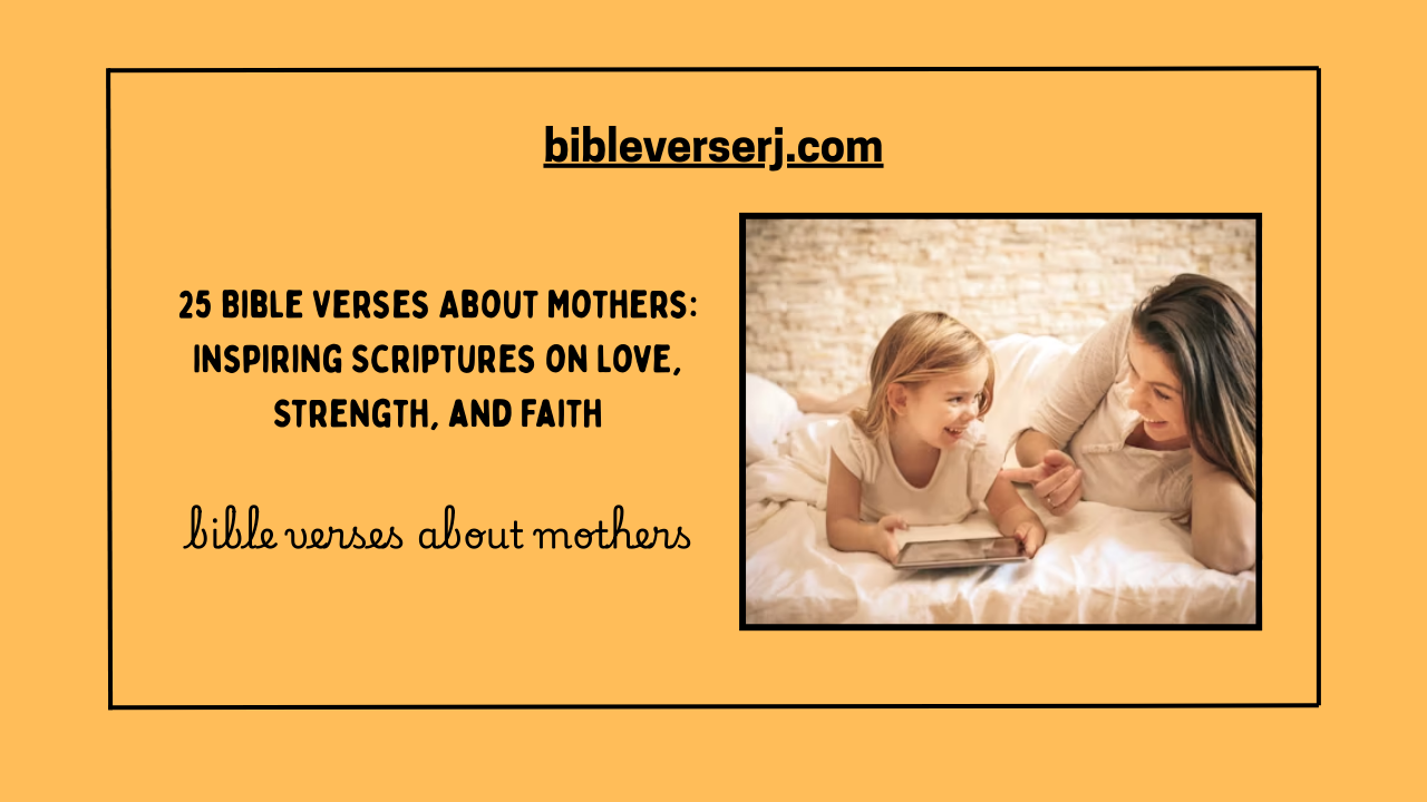 Mother reading the Bible with her child at home