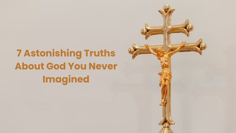 "Illustration showing the astonishing truths about God and divine mysteries revealed."