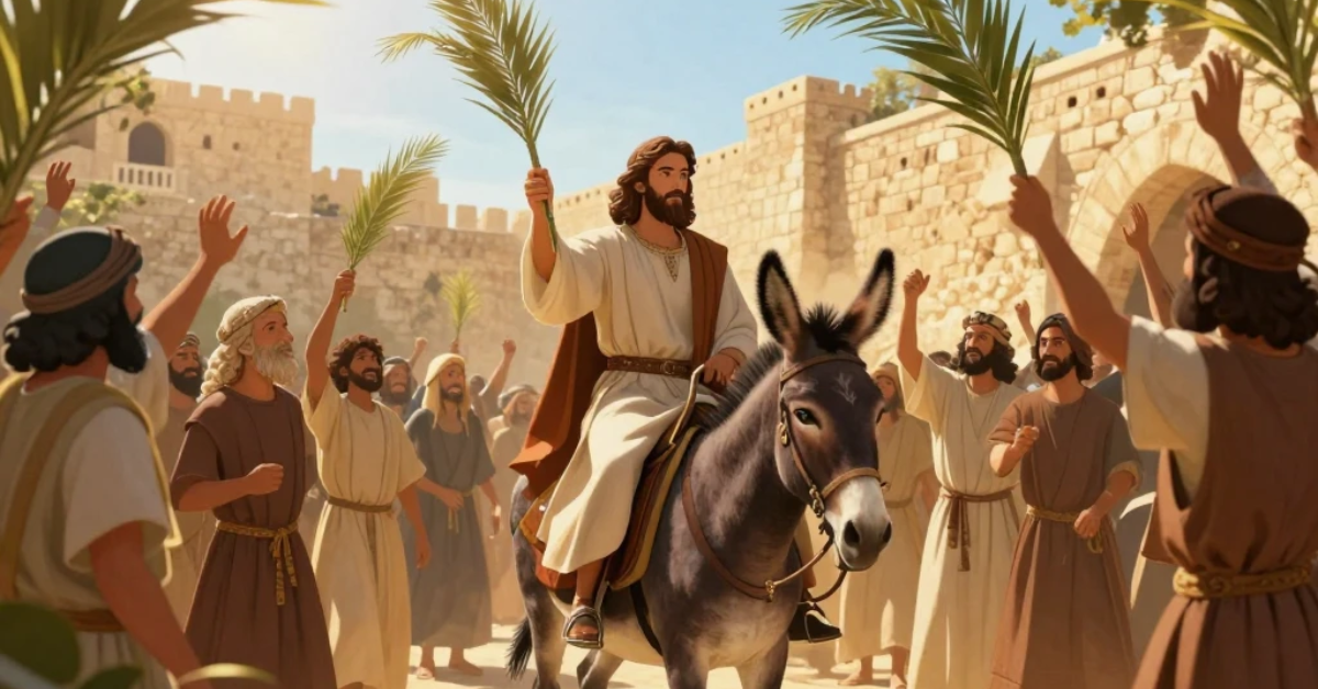 Jesus Triumphal Entry into Jerusalem for Palm Sunday 2026